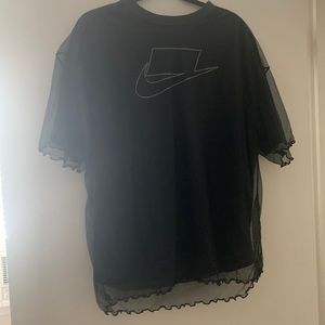 SOLD - Nike | chiffon layered t-shirt